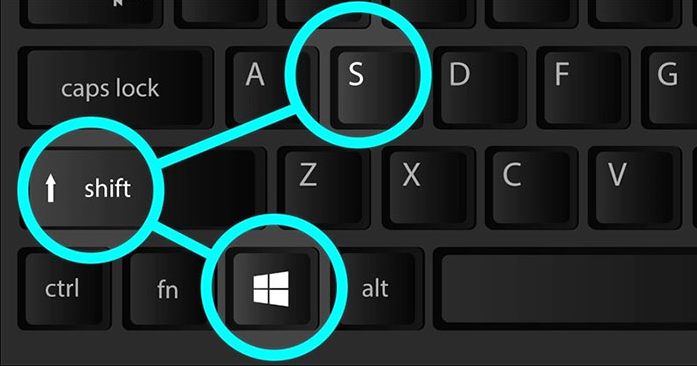 Hình ảnh minh họa cách chụp màn hình máy tính bằng tổ hợp Windows + Shift + S trên Windows 10 và Windows 11